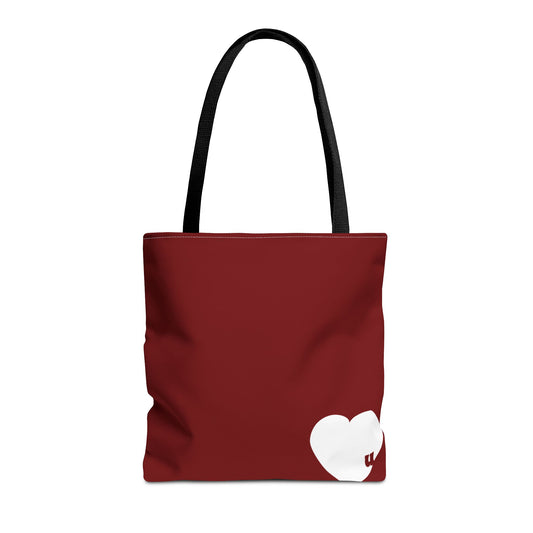 Love u all Tote, in Red