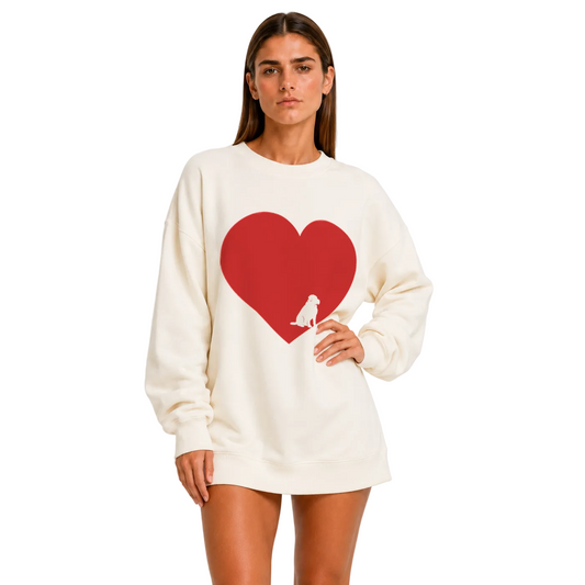 Love More Senior Dog Unisex Sweatshirt