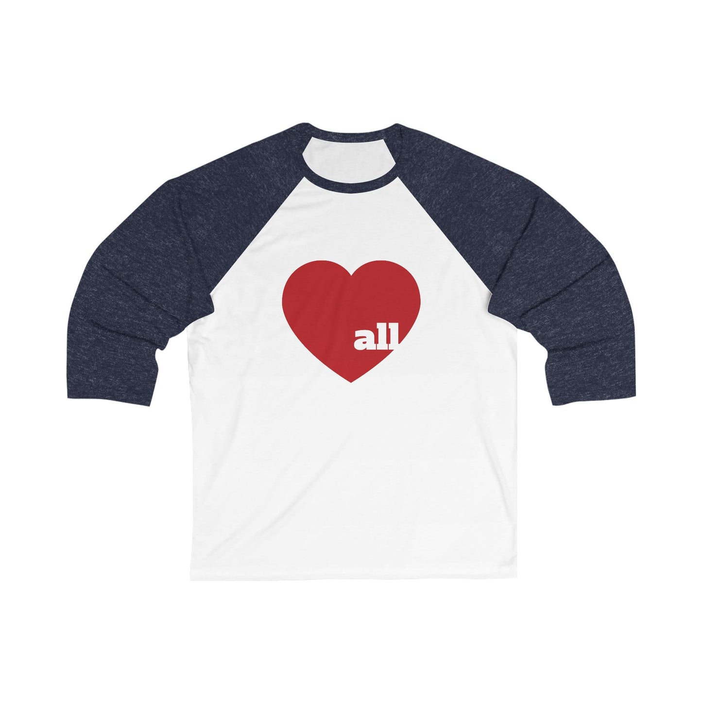 Love all Unisex ¾  Sleeve Baseball Tee
