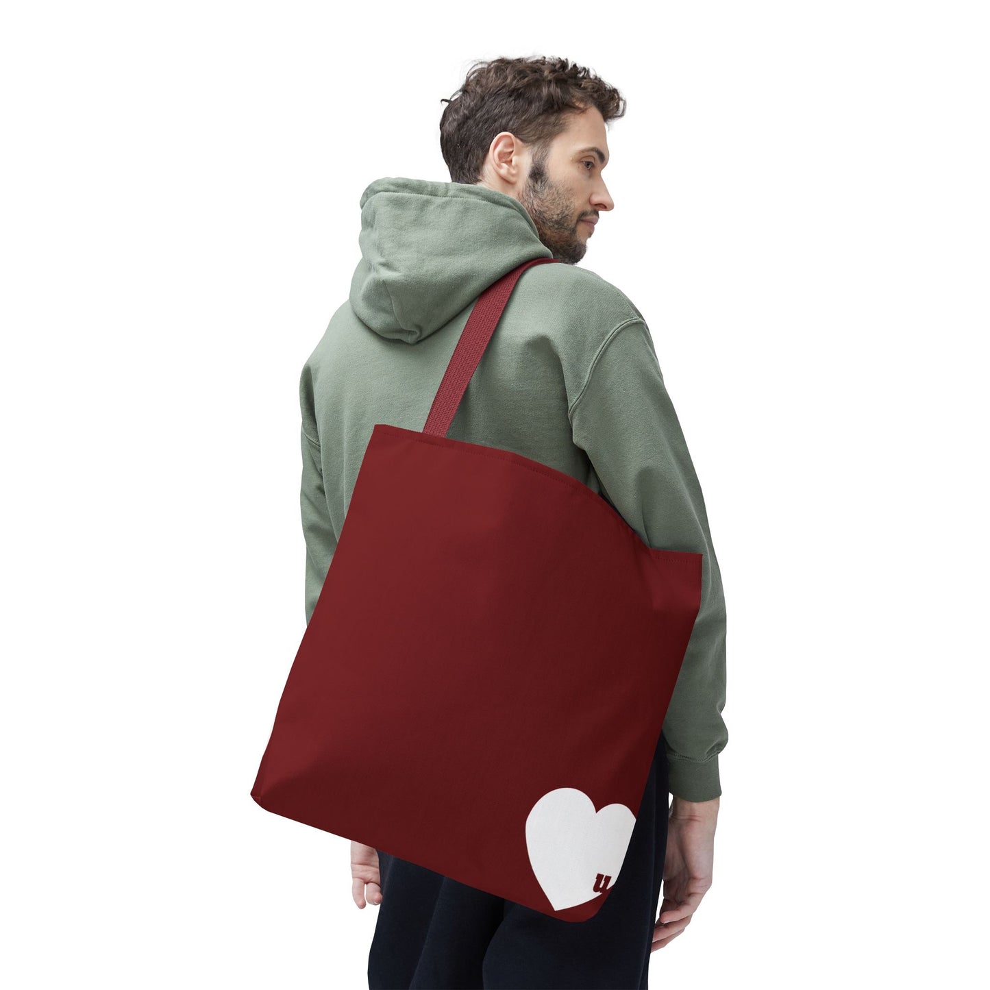 Love u all Tote, in Red