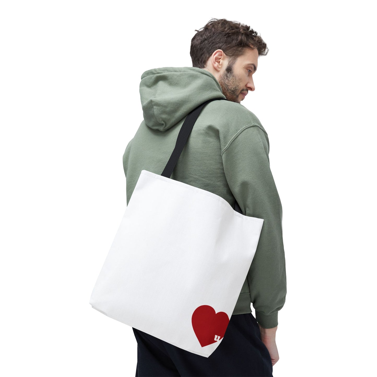 Love u all Tote, in White