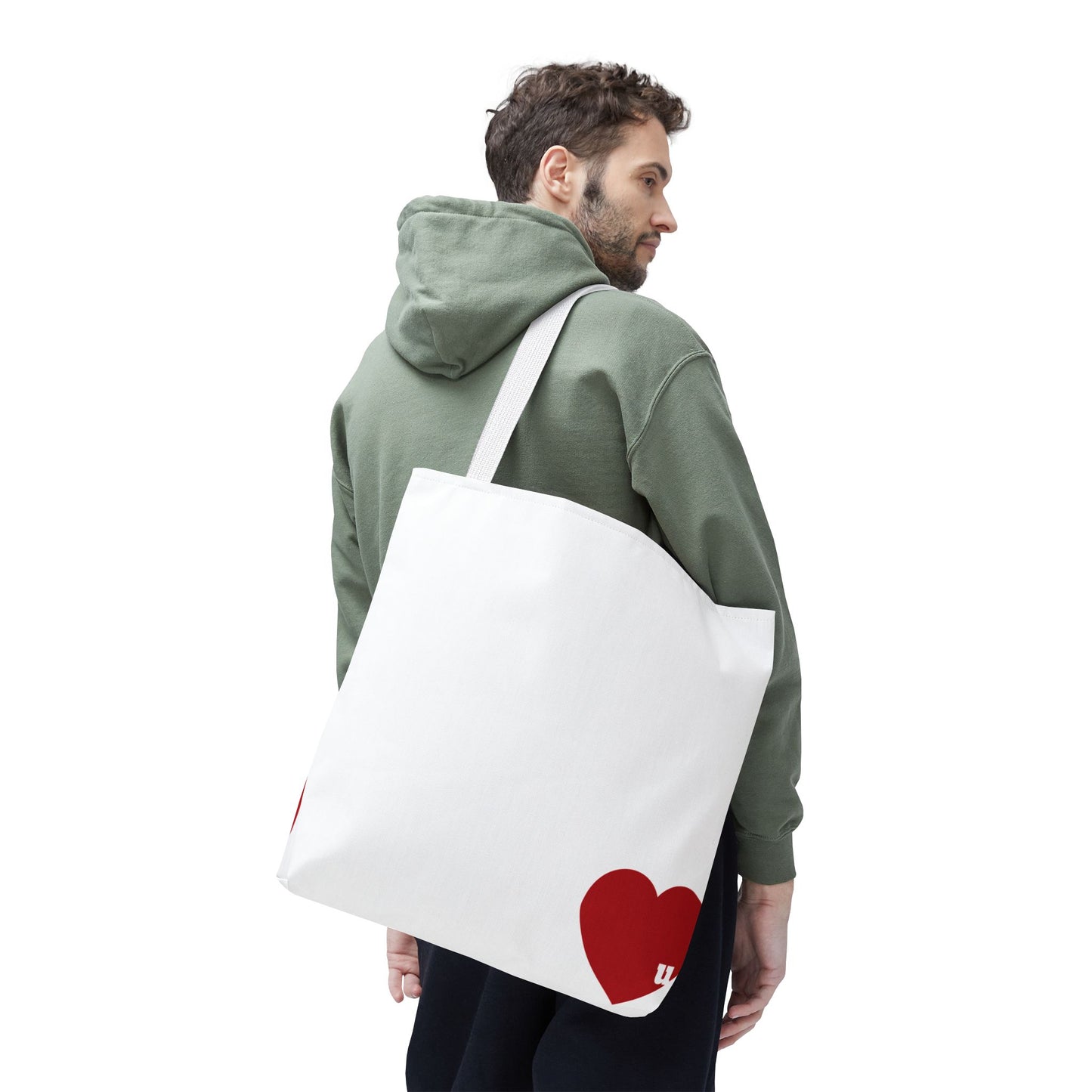 Love u all Tote, in White
