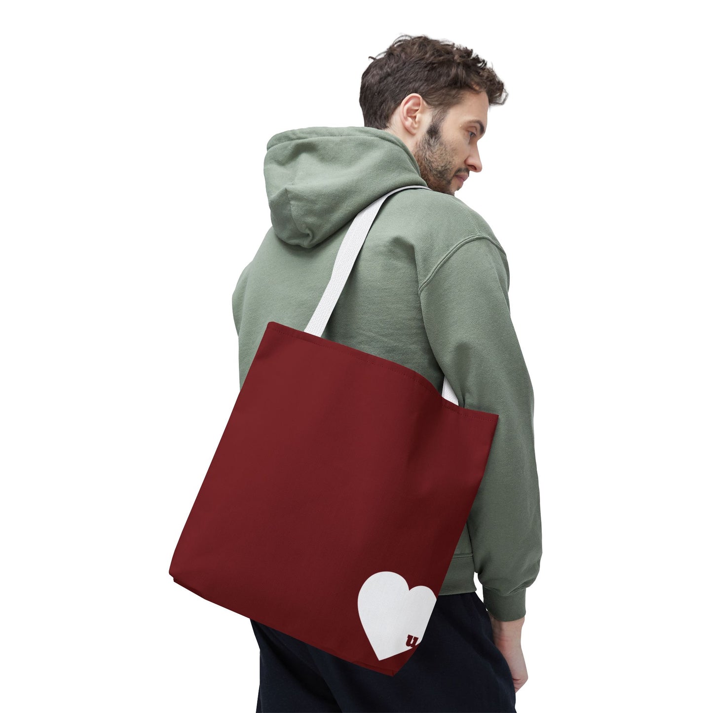 Love u all Tote, in Red