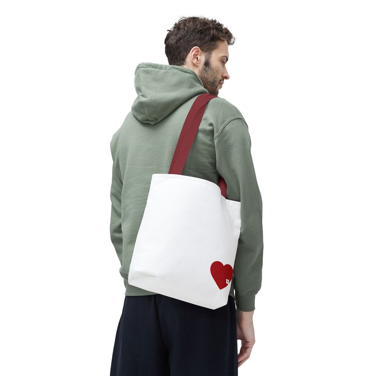 Love u all Tote, in White