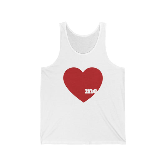Love me Unisex Lightweight Jersey Tank