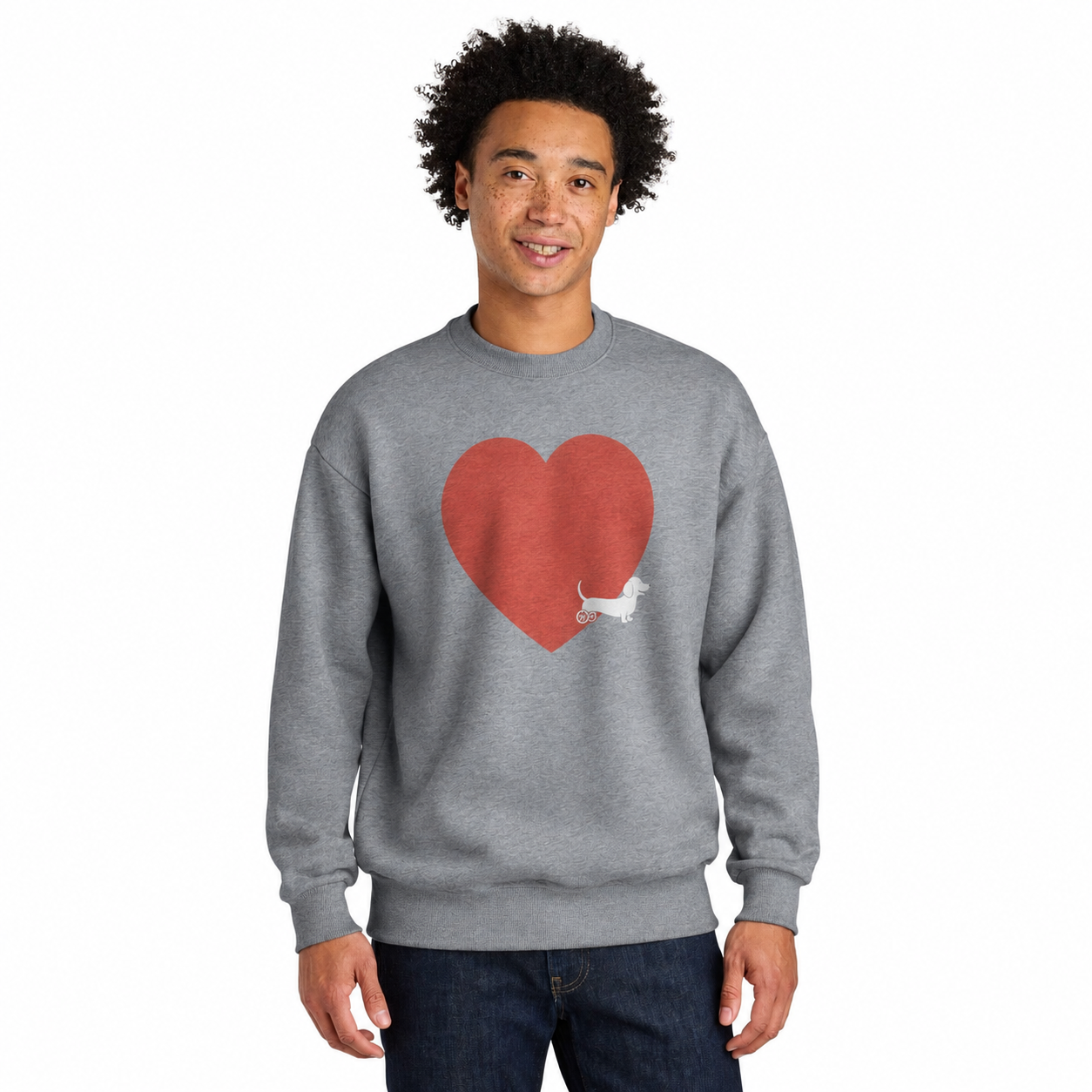 Love Disabled Dachshund Unisex Sweatshirt