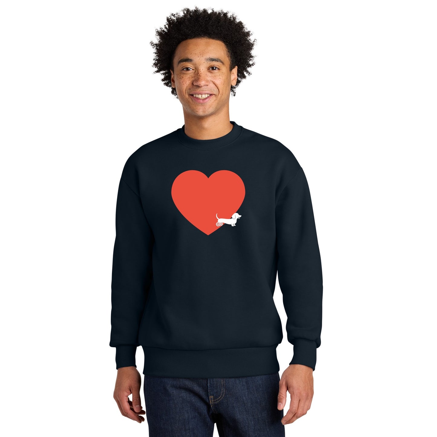 Love Disabled Dachshund Unisex Sweatshirt