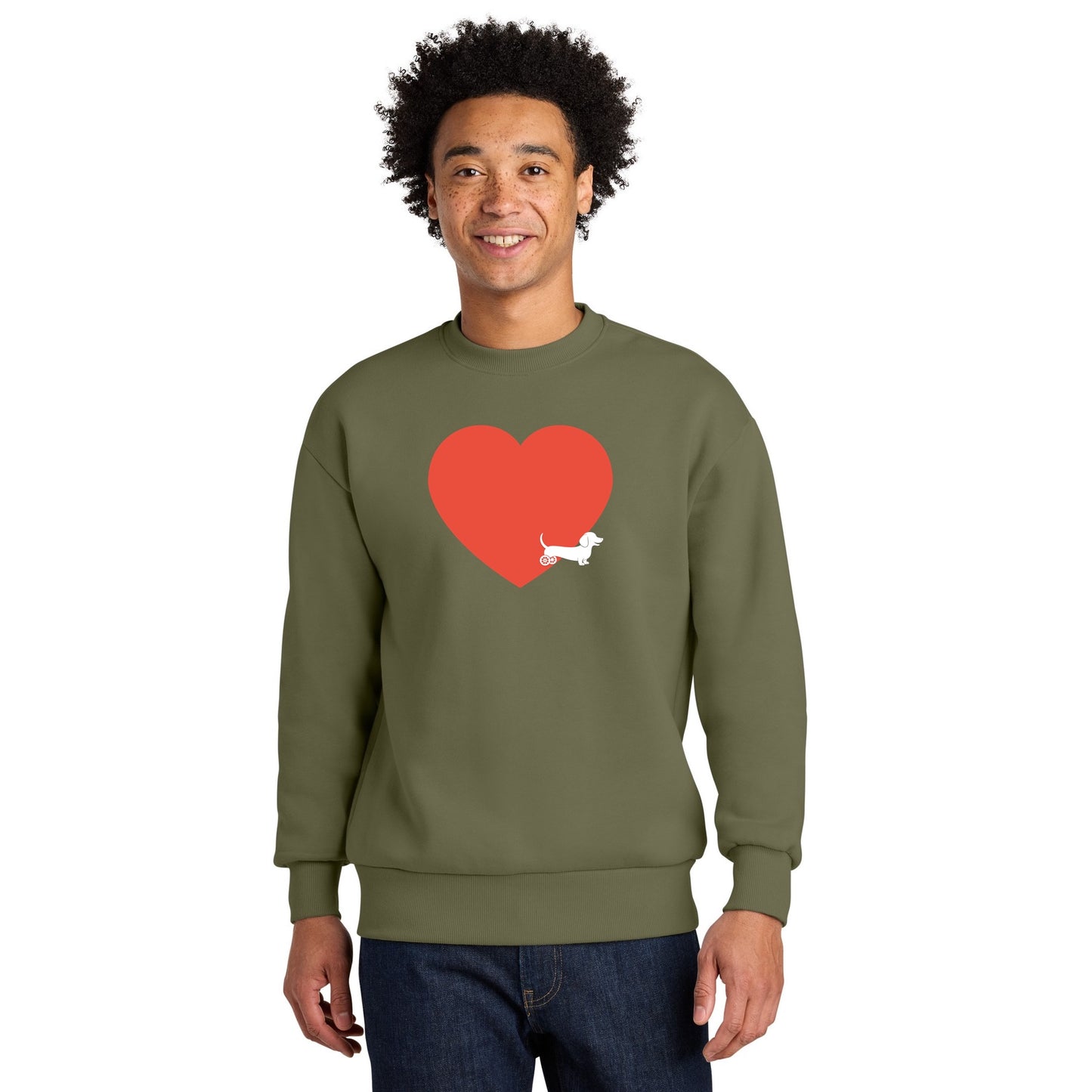 Love Disabled Dachshund Unisex Sweatshirt