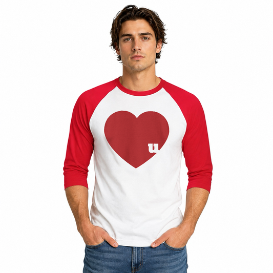 Love u Unisex ¾  Sleeve Baseball Tee