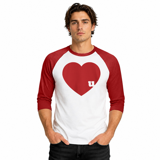Love u Unisex ¾  Sleeve Baseball Tee