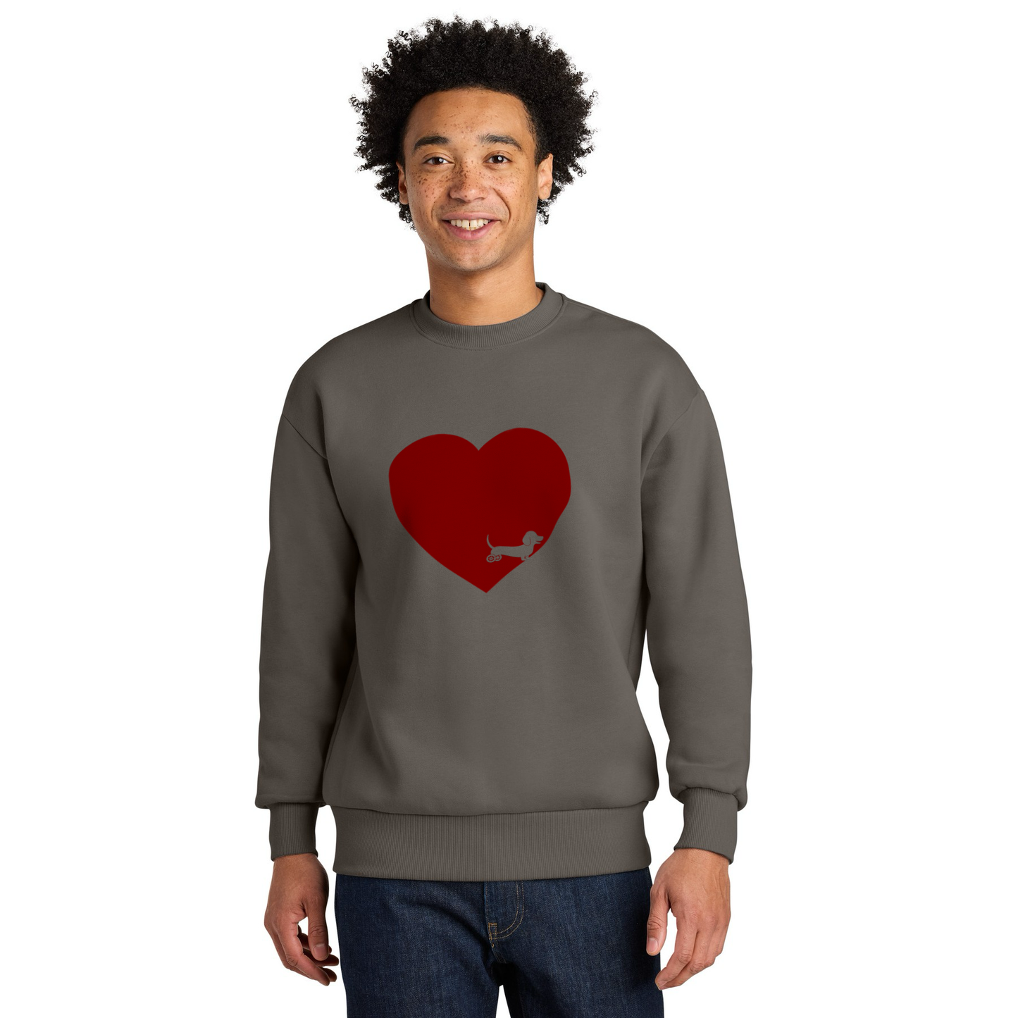 Love More Unisex Disabled Dachshund Sweatshirt
