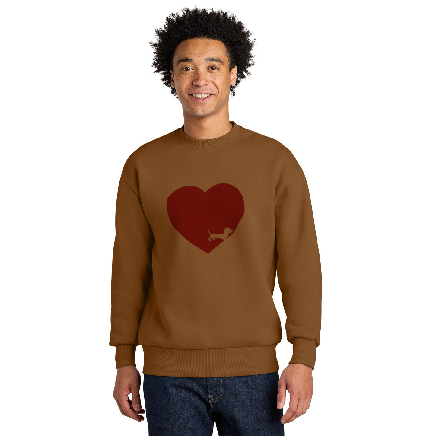 Love More Unisex Disabled Dachshund Sweatshirt
