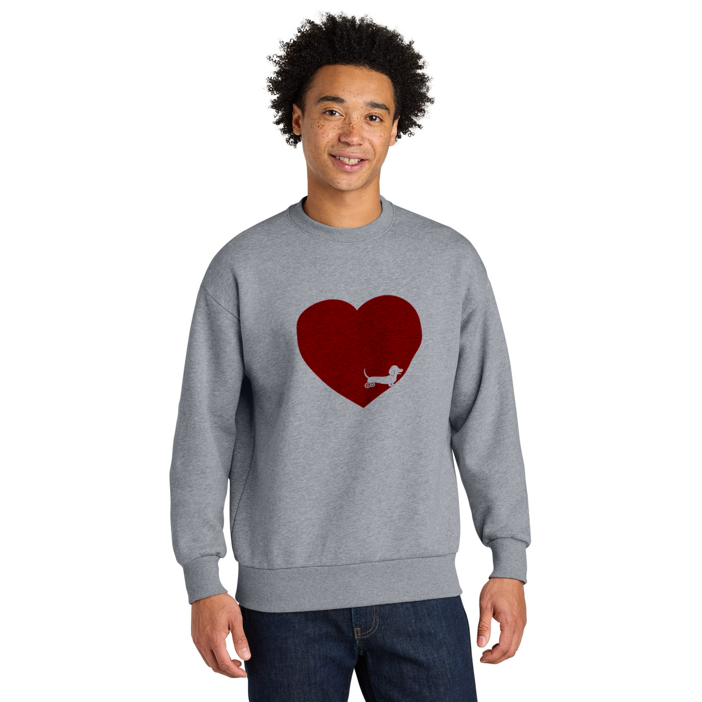Love More Unisex Disabled Dachshund Sweatshirt