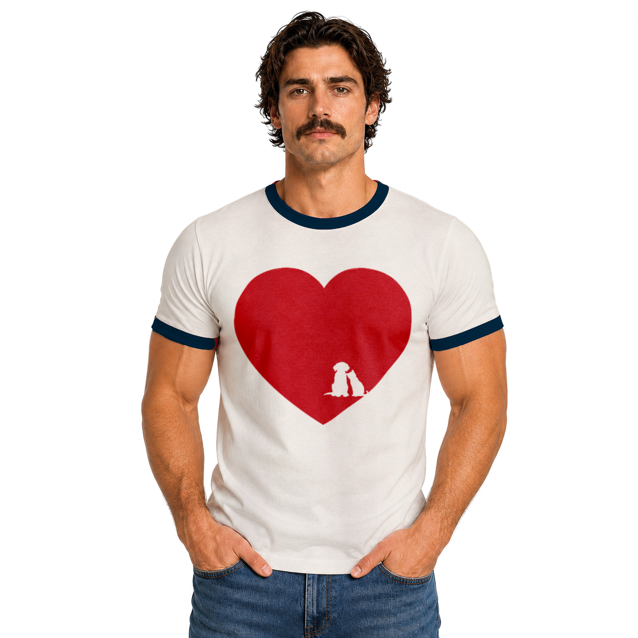 Love More Adopted Pals Ringer Tee