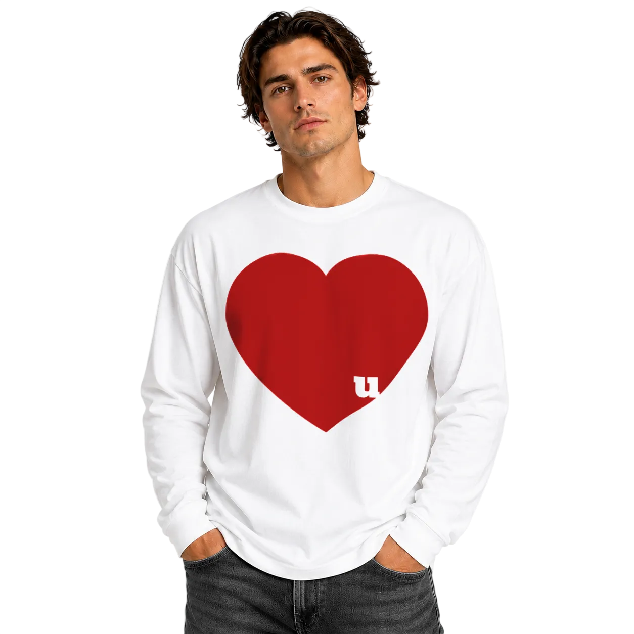 Love u Unisex Heavyweight Long Sleeve Tee