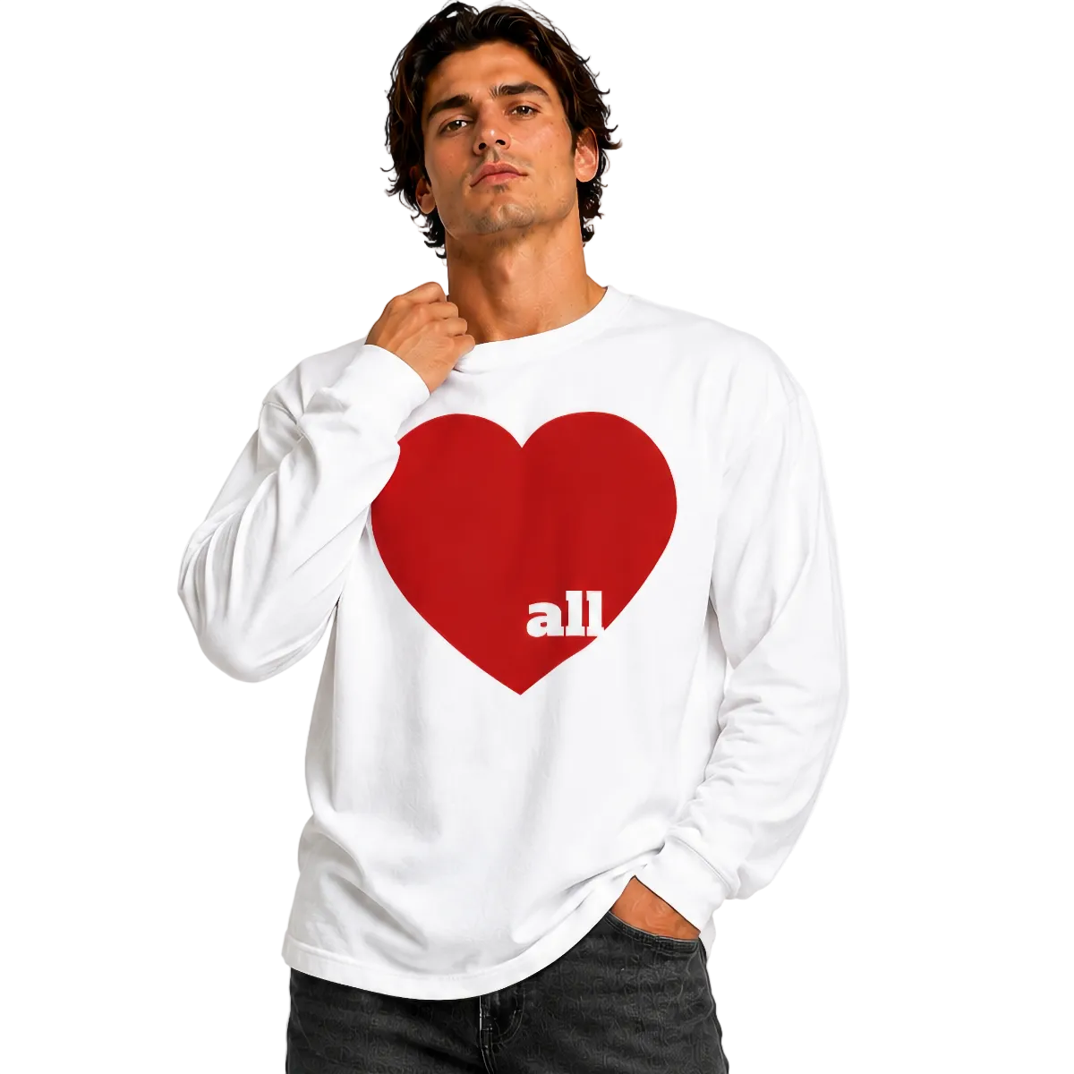 Love all Unisex Heavyweight Long Sleeve Tee