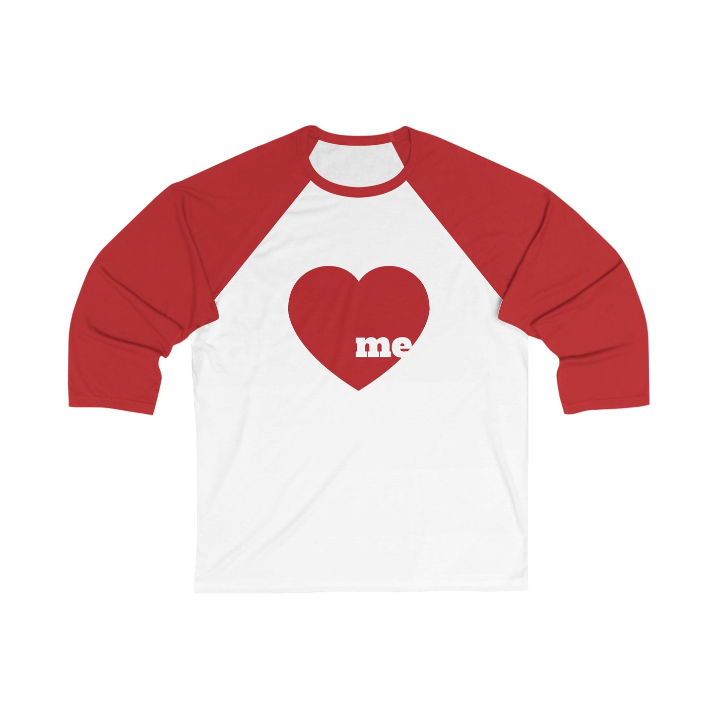 Love me Unisex ¾  Sleeve Baseball Tee