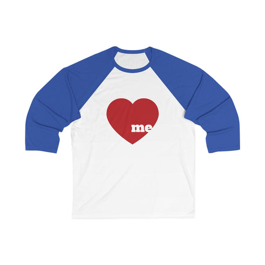 Love me Unisex ¾  Sleeve Baseball Tee