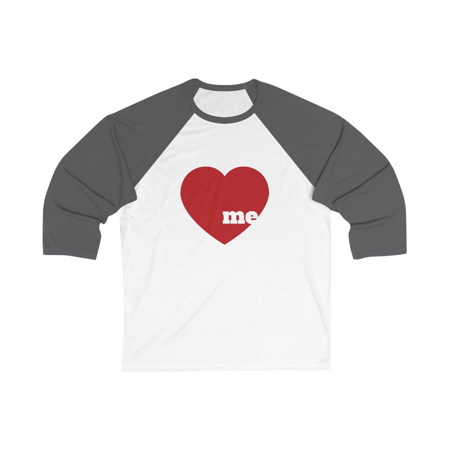 Love me Unisex ¾  Sleeve Baseball Tee