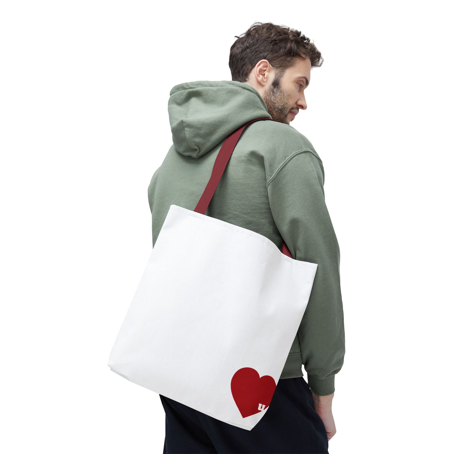Love u all Tote, in White