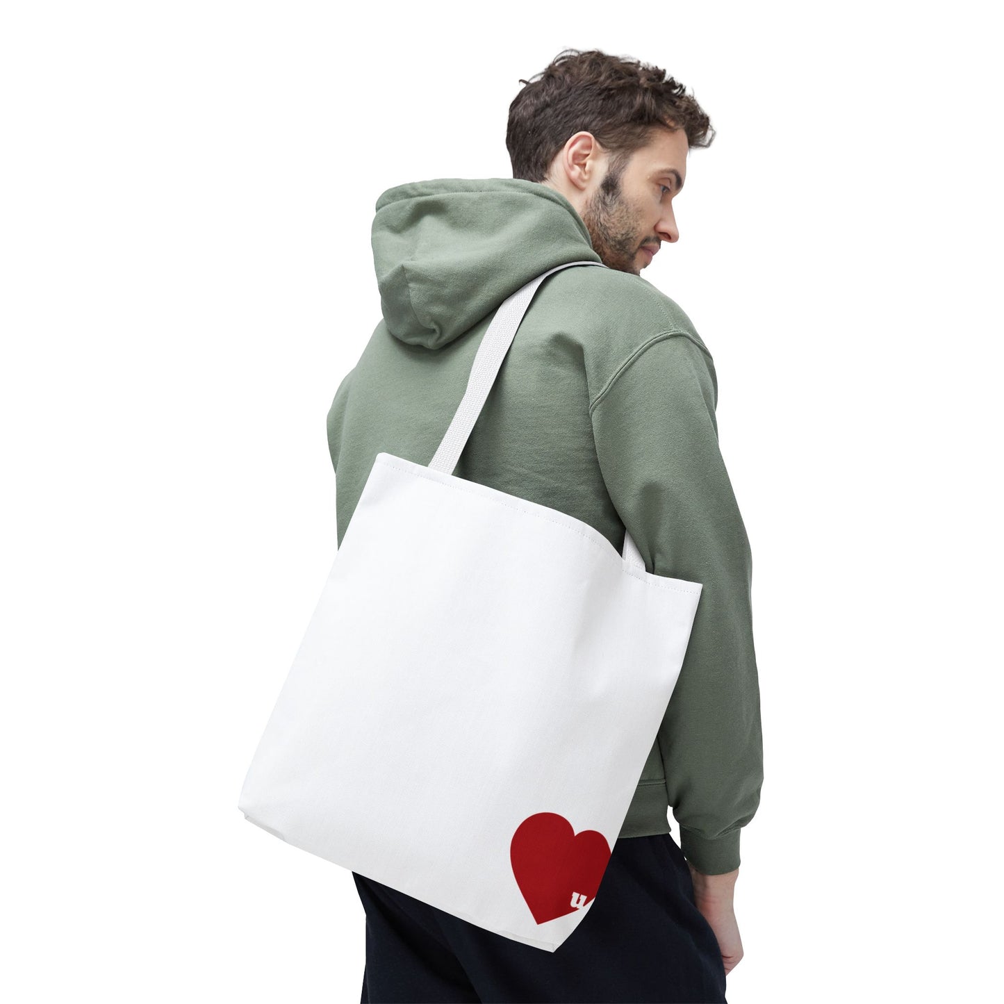 Love u all Tote, in White