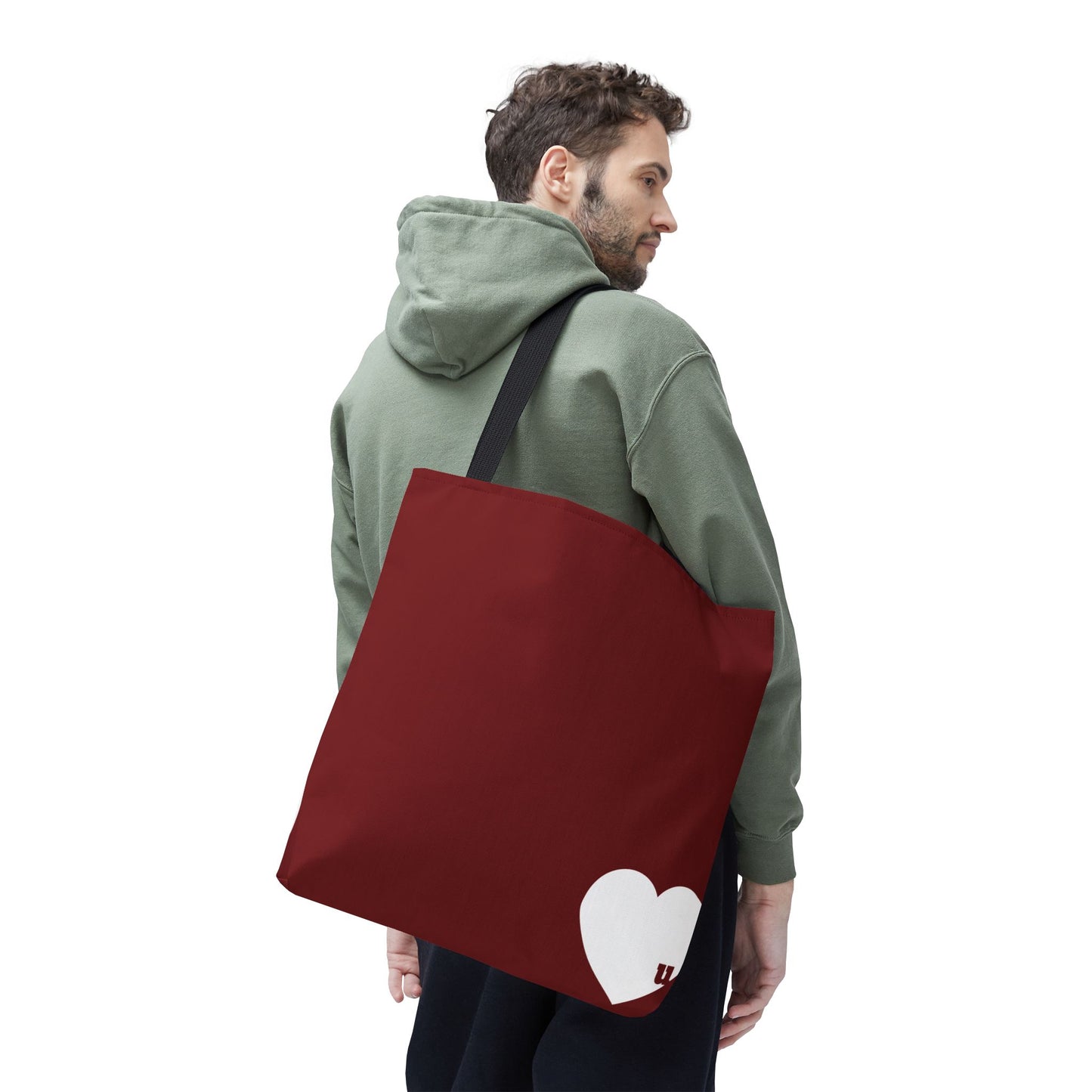 Love u all Tote, in Red