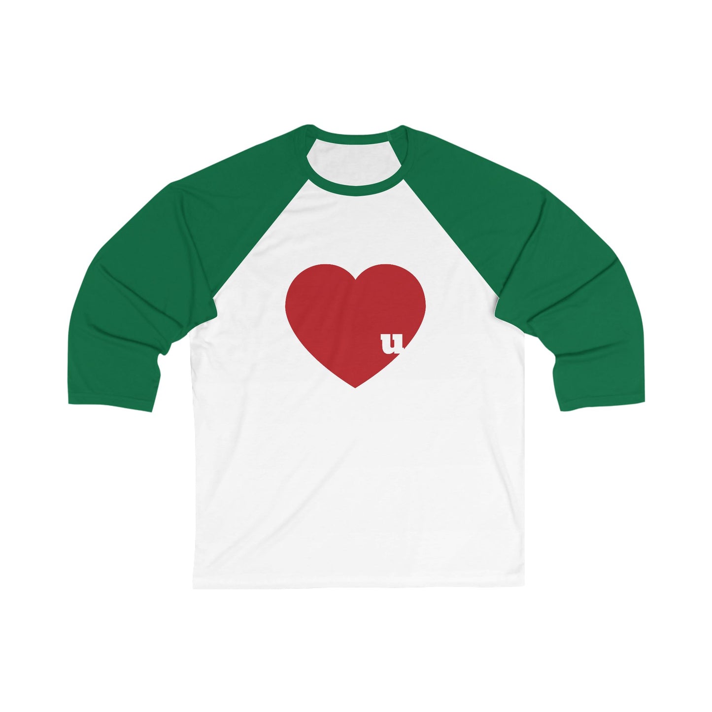 Love u Unisex ¾  Sleeve Baseball Tee