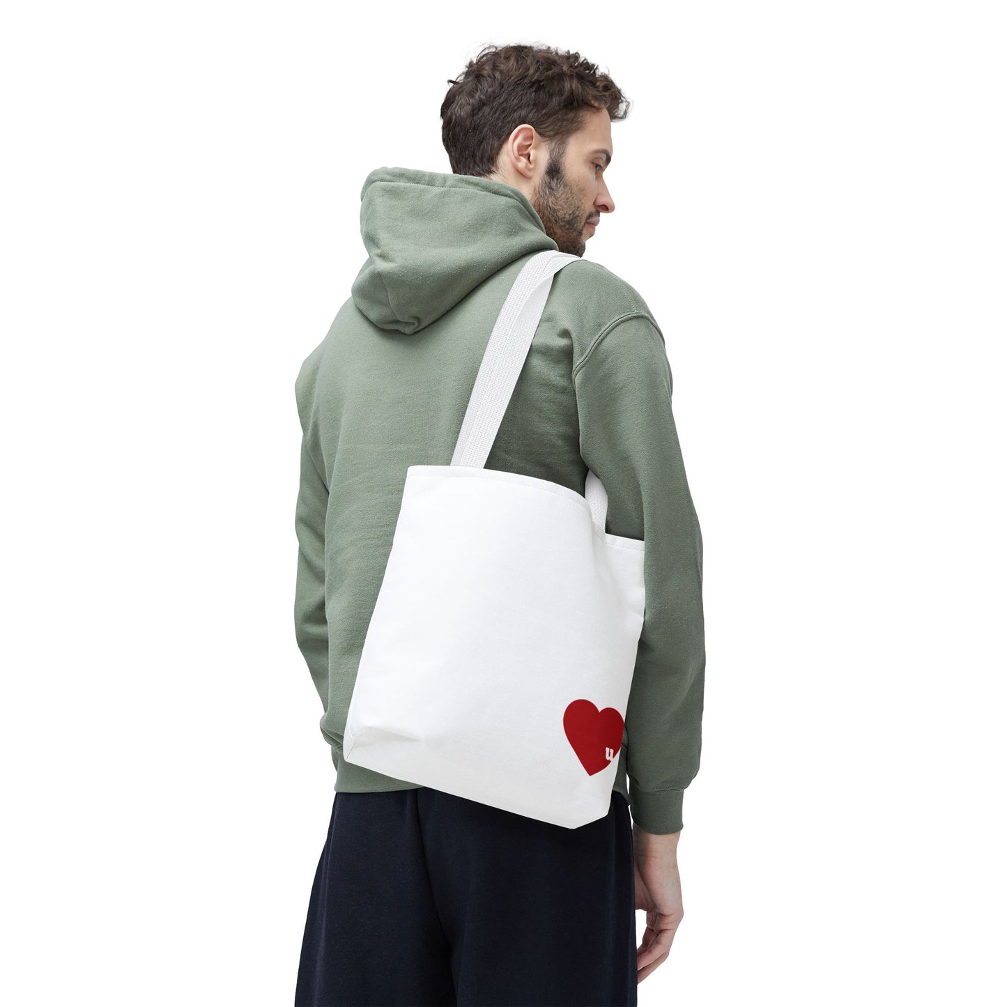 Love u all Tote, in White