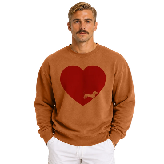 Love More Disabled Dachshund Unisex Sweatshirt