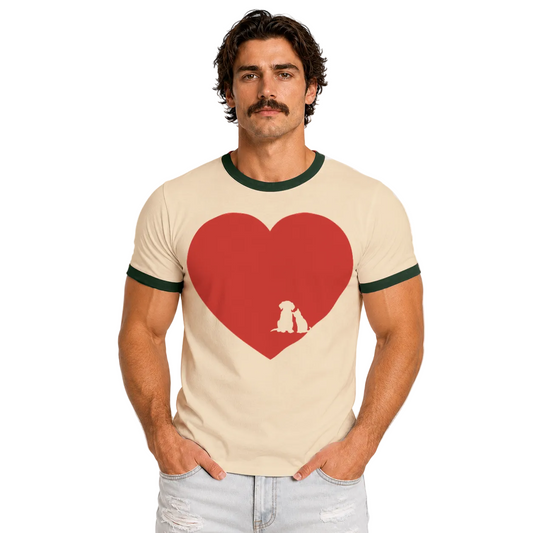Love More Adopted Pals Unisex Ringer Tee