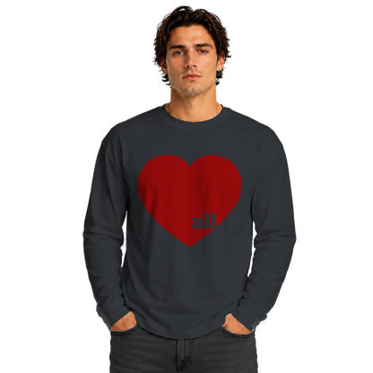 Love me Unisex Heavyweight Long Sleeve Tee