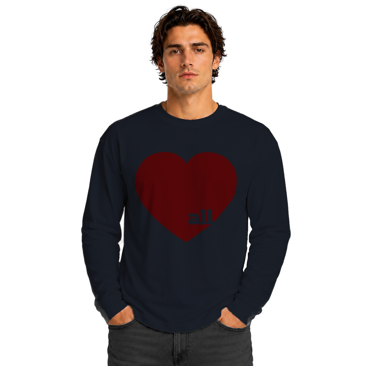Love all Unisex Heavyweight Long Sleeve Tee