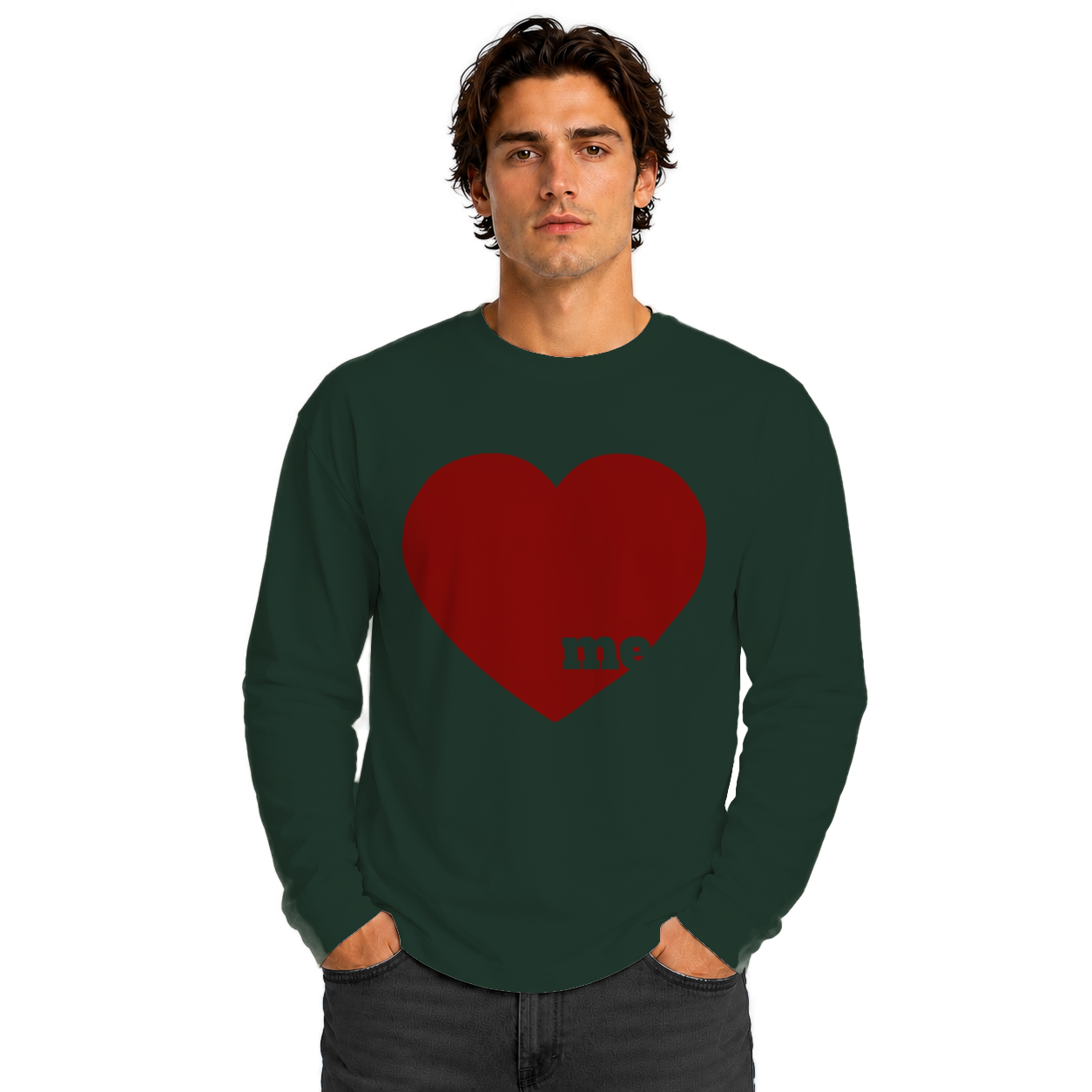 Love me Unisex Heavyweight Long Sleeve Tee