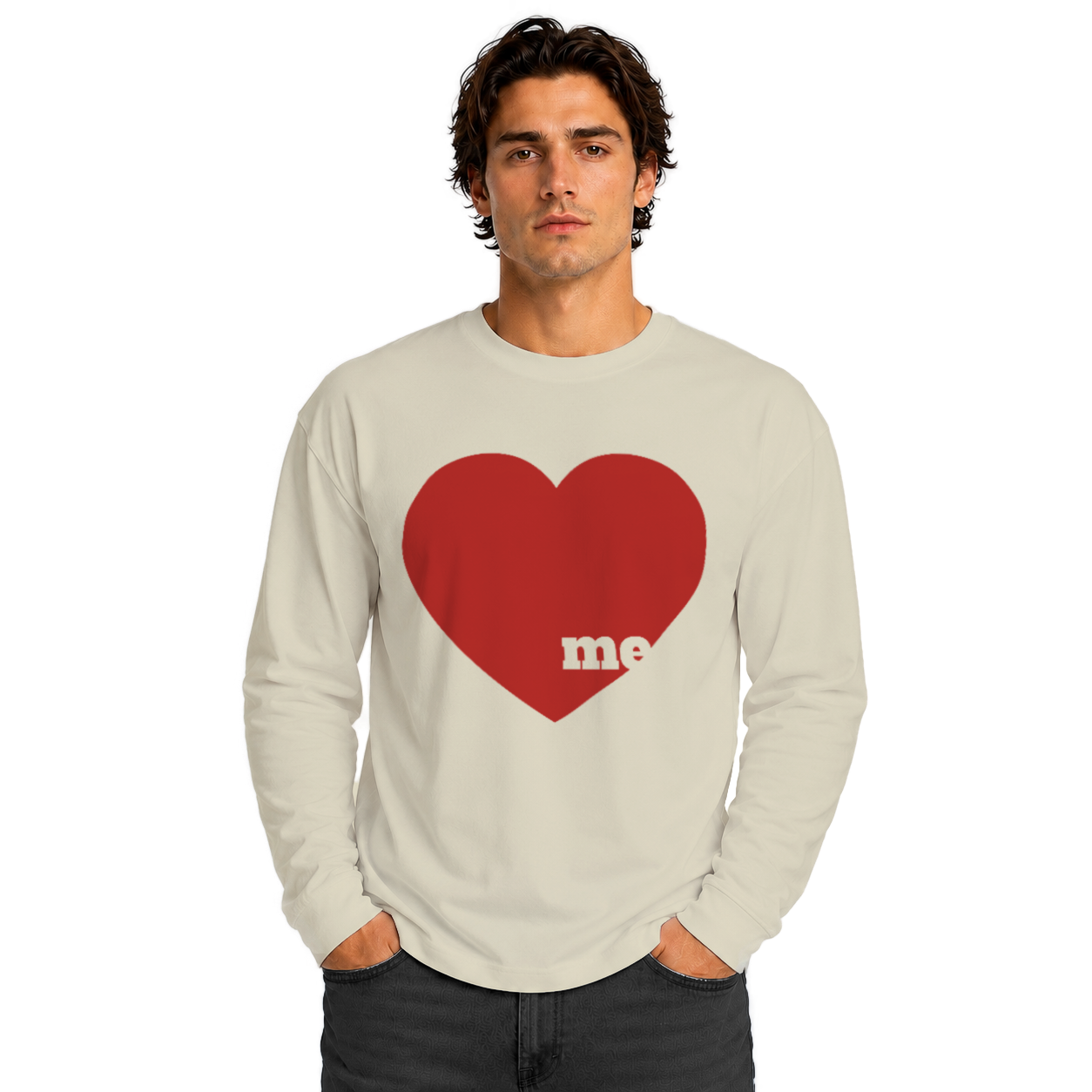 Love me Unisex Heavyweight Long Sleeve Tee