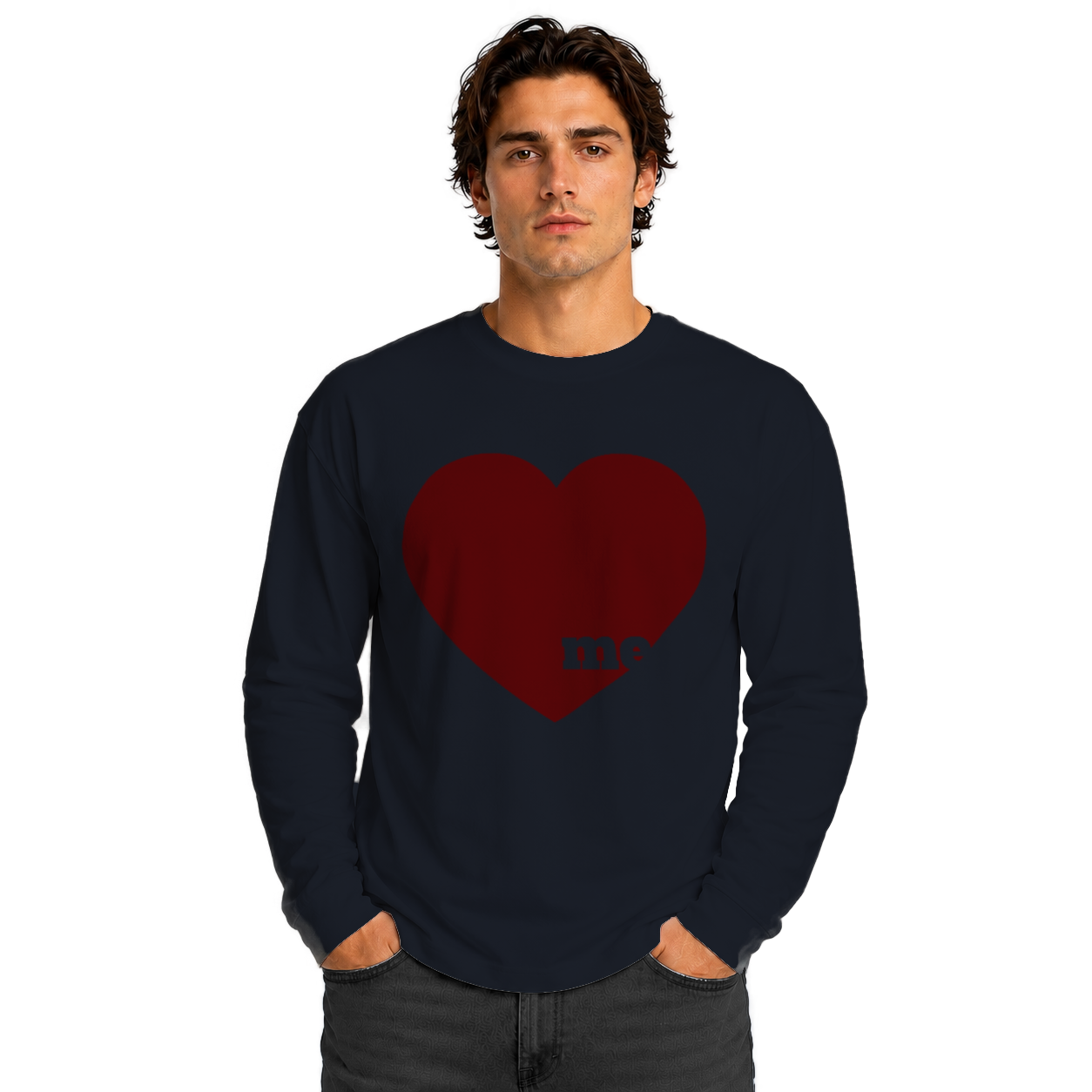Love me Unisex Heavyweight Long Sleeve Tee