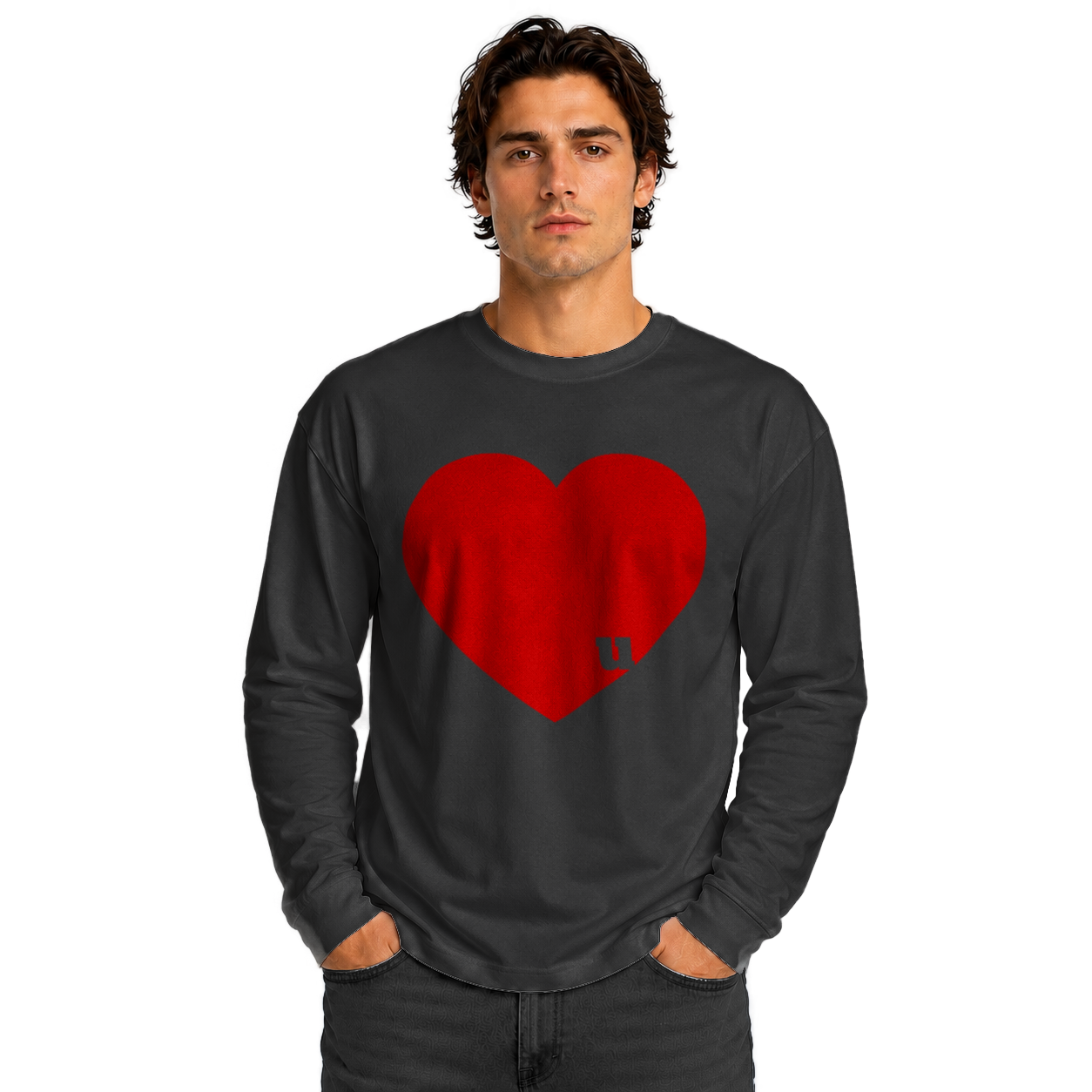 Love u Unisex Heavyweight Long Sleeve Tee