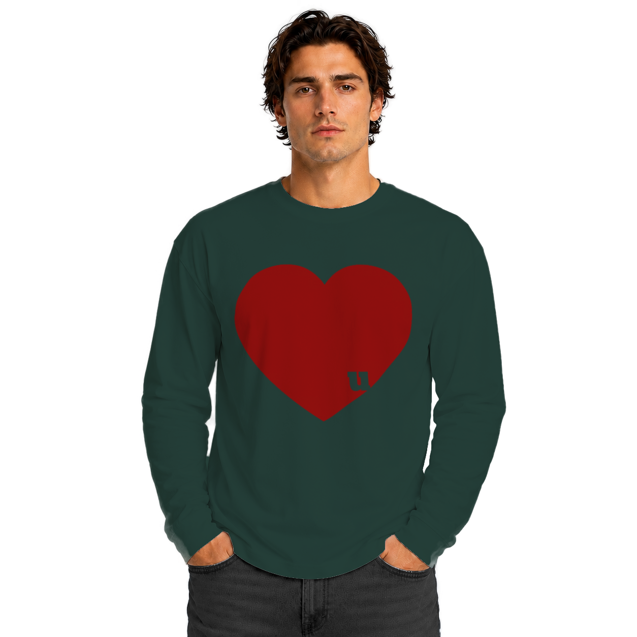 Love u Unisex Heavyweight Long Sleeve Tee