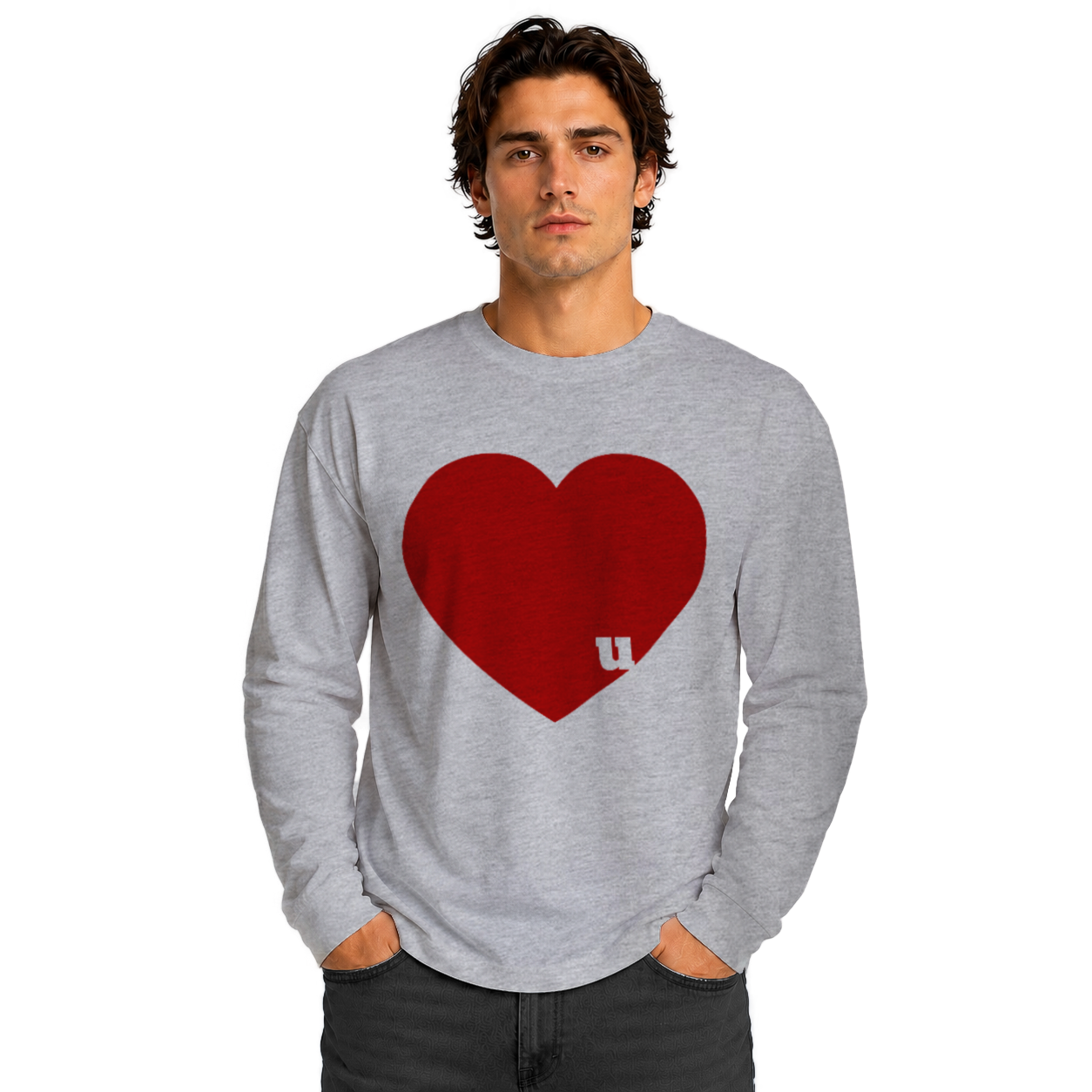 Love u Unisex Heavyweight Long Sleeve Tee