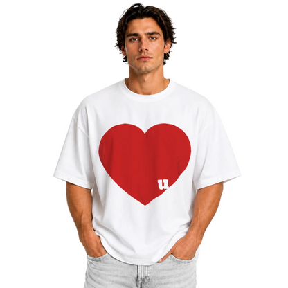 T-shirt lourd unisexe surdimensionné