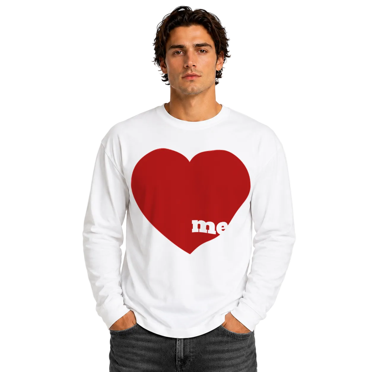 Love me Unisex Heavyweight Long Sleeve Tee