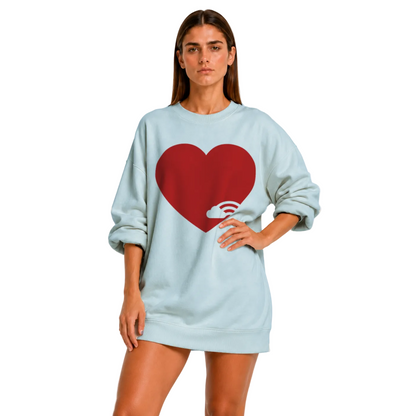 Sweat-shirt Unisexe Pont Arc-en-ciel « Love More »