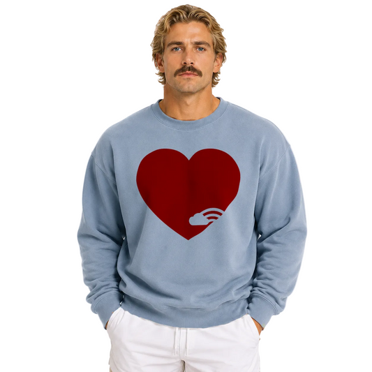 Love More Rainbow Bridge Unisex Heavyweight Sweatshirt