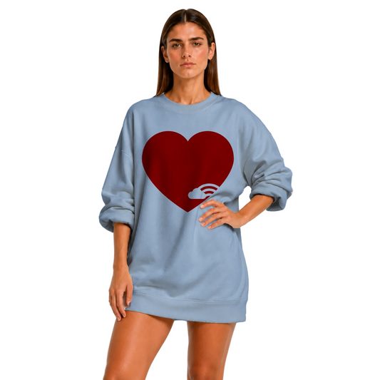 Love More Rainbow Bridge Unisex Heavyweight Sweatshirt