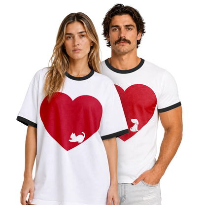 Love More Foster Pup Unisex Ringer Tee