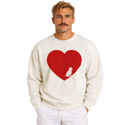 Love More Senior Dog Unisex Sweatshirt