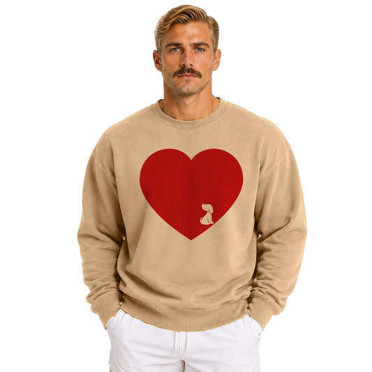Love More Shelter Pup Unisex Sweatshirt