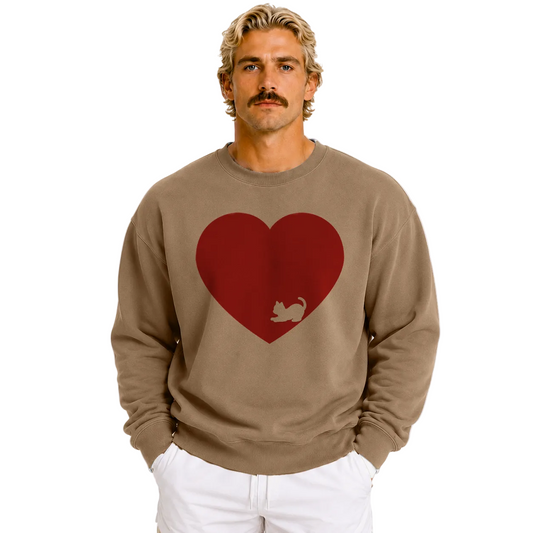 Love More Stray Kitty Unisex Sweatshirt