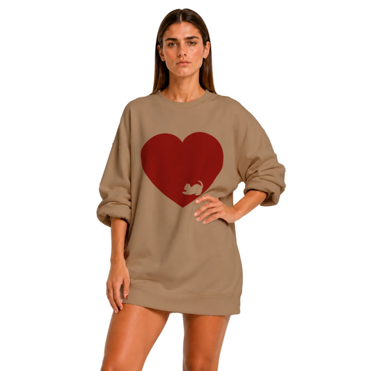 Love More Stray Kitty Unisex Sweatshirt