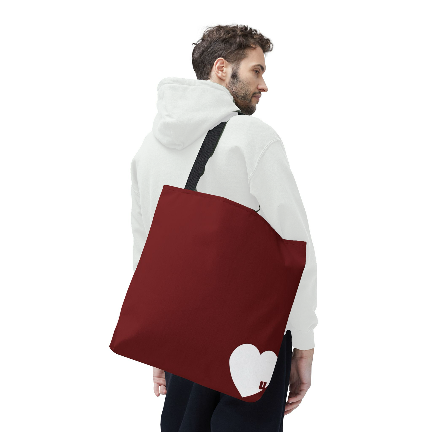 Love u all Tote, in Red